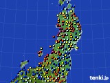 2020年09月11日の東北地方のアメダス(日照時間)