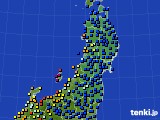 2020年09月12日の東北地方のアメダス(日照時間)