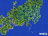 2020年09月13日の関東・甲信地方のアメダス(日照時間)