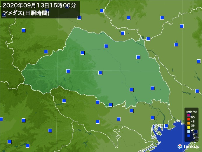 埼玉県の過去のアメダス実況 年09月13日 日照時間 日本気象協会 Tenki Jp 埼玉県の過去のアメダス実況 年09月13日 日照時間 日本気象協会 Tenki Jp