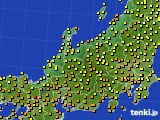 2020年09月13日の北陸地方のアメダス(気温)
