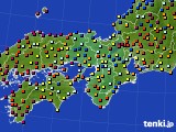 近畿地方のアメダス実況(日照時間)(2020年09月14日)