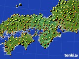 近畿地方のアメダス実況(気温)(2020年09月14日)