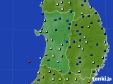 秋田県のアメダス実況(日照時間)(2020年09月15日)