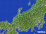 北陸地方のアメダス実況(風向・風速)(2020年09月16日)