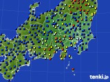 関東・甲信地方のアメダス実況(日照時間)(2020年09月17日)