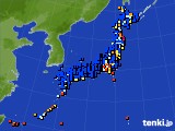 2020年09月17日のアメダス(日照時間)