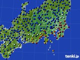 関東・甲信地方のアメダス実況(日照時間)(2020年09月18日)