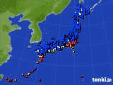 2020年09月18日のアメダス(日照時間)