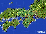 2020年09月18日の近畿地方のアメダス(気温)