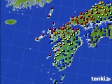 2020年09月20日の九州地方のアメダス(日照時間)