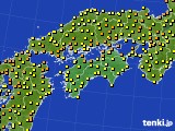 2020年09月20日の四国地方のアメダス(気温)