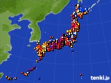 2020年09月21日のアメダス(日照時間)