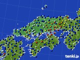 中国地方のアメダス実況(日照時間)(2020年09月22日)