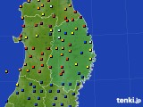 岩手県のアメダス実況(日照時間)(2020年09月22日)