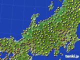 2020年09月22日の北陸地方のアメダス(気温)