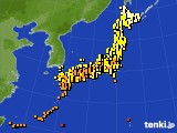 アメダス実況(気温)(2020年09月22日)