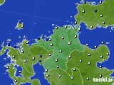 2020年09月22日の福岡県のアメダス(風向・風速)