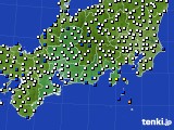 東海地方のアメダス実況(風向・風速)(2020年09月23日)