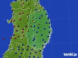 岩手県のアメダス実況(日照時間)(2020年09月24日)