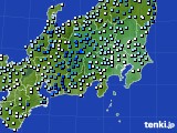 関東・甲信地方のアメダス実況(降水量)(2020年09月25日)