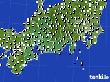 2020年09月26日の東海地方のアメダス(風向・風速)