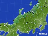 北陸地方のアメダス実況(降水量)(2020年09月27日)