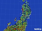 2020年09月27日の東北地方のアメダス(日照時間)