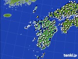 九州地方のアメダス実況(風向・風速)(2020年09月27日)