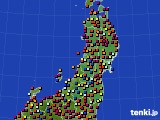 東北地方のアメダス実況(日照時間)(2020年09月28日)