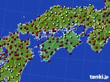 四国地方のアメダス実況(日照時間)(2020年09月28日)