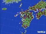 2020年09月28日の九州地方のアメダス(日照時間)
