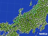 2020年10月01日の北陸地方のアメダス(風向・風速)