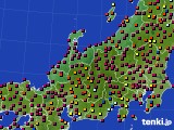北陸地方のアメダス実況(日照時間)(2020年10月02日)