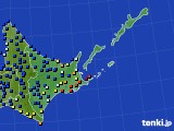 2020年10月02日の道東のアメダス(日照時間)