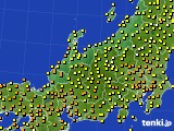 2020年10月02日の北陸地方のアメダス(気温)
