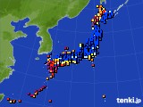 アメダス実況(日照時間)(2020年10月03日)