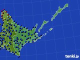 2020年10月04日の道東のアメダス(日照時間)