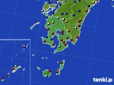 鹿児島県のアメダス実況(日照時間)(2020年10月04日)