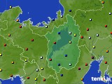 滋賀県のアメダス実況(日照時間)(2020年10月05日)