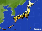 アメダス実況(気温)(2020年10月05日)