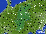 長野県のアメダス実況(風向・風速)(2020年10月05日)