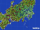 2020年10月06日の関東・甲信地方のアメダス(日照時間)
