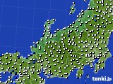 北陸地方のアメダス実況(風向・風速)(2020年10月06日)
