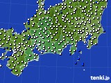 東海地方のアメダス実況(風向・風速)(2020年10月06日)