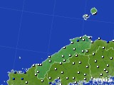 島根県のアメダス実況(風向・風速)(2020年10月06日)