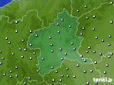 群馬県のアメダス実況(降水量)(2020年10月08日)
