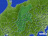 2020年10月09日の長野県のアメダス(降水量)