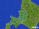 道央のアメダス実況(日照時間)(2020年10月09日)
