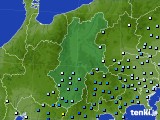 2020年10月10日の長野県のアメダス(降水量)